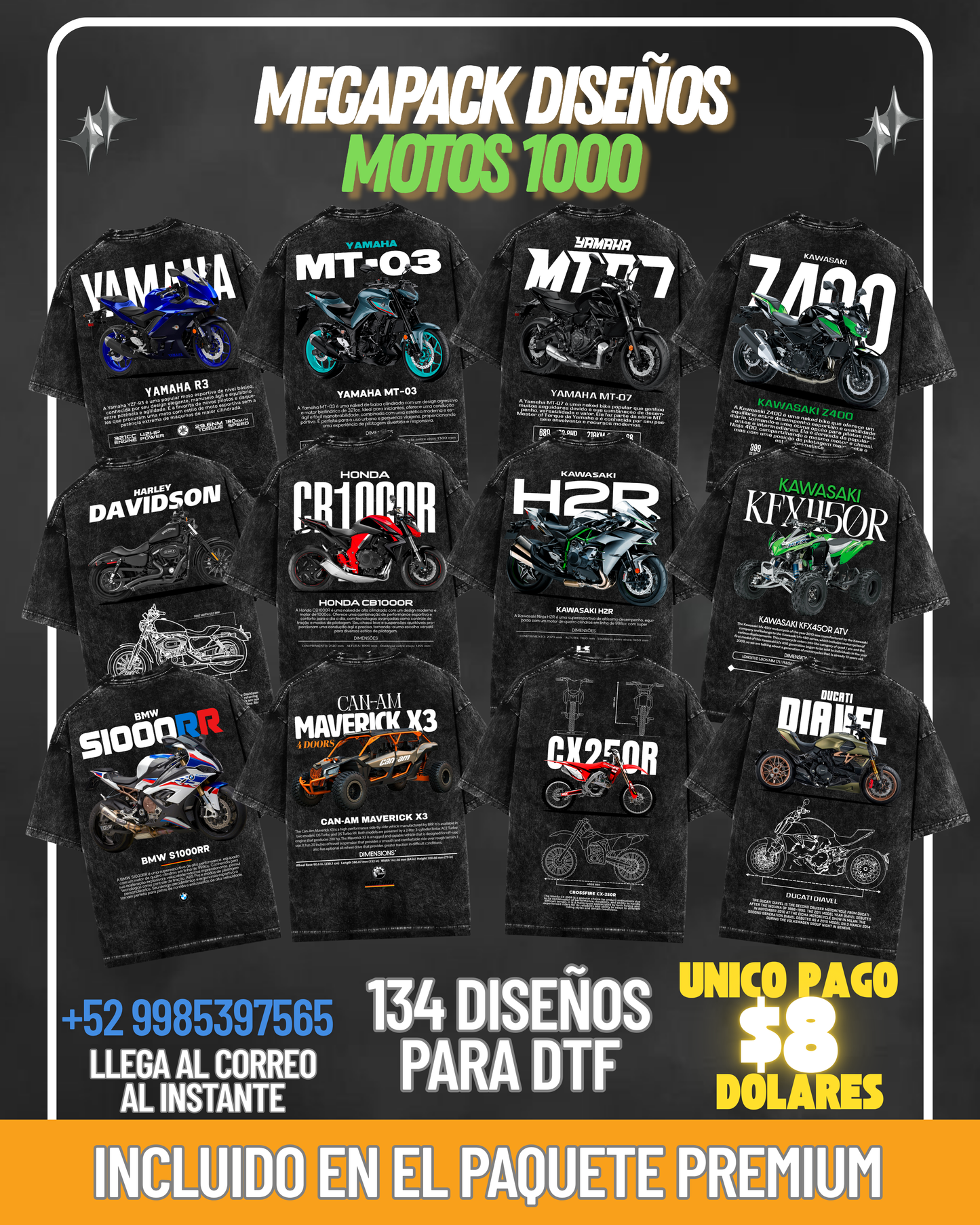 Paquete MOTOS1000