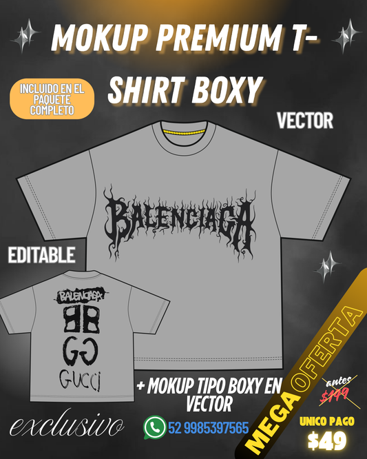 Mokup PREMIUM T-Shirt Boxy