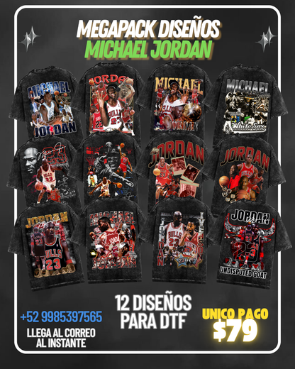 🔥 MEGAPACK DISEÑOS MICHAEL JORDAN PARA DTF 🔥