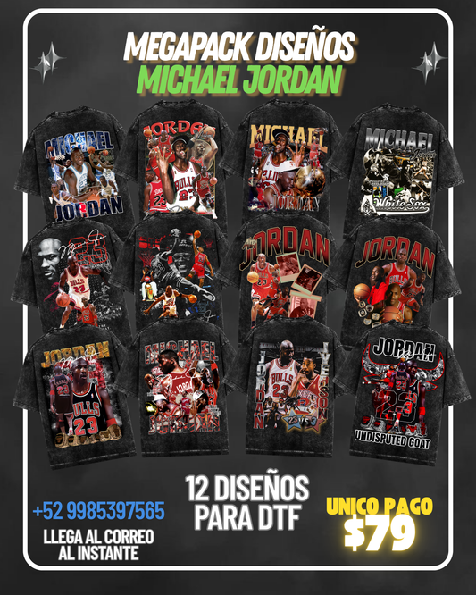 🔥 MEGAPACK DISEÑOS MICHAEL JORDAN PARA DTF 🔥