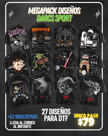 ⚡️ MEGAPACK DISEÑOS DARCS SPORT PARA DTF ⚡️